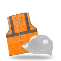 Hi visibility PPE for railway workers