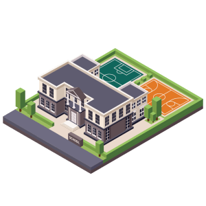 Isometric School Building