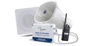 lockdown with radio and speaker