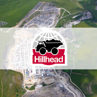 hillhead logo in front of a quarry building site