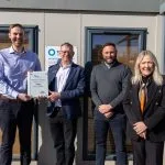 Ninehundred and Tarmac being presented with award