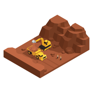 isometric quarry