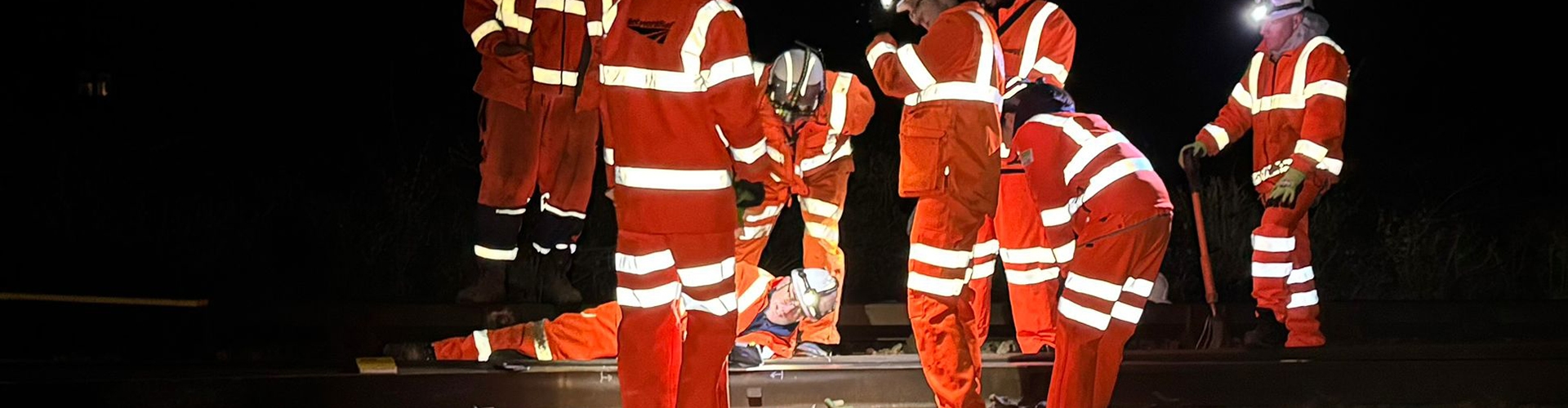 endoscope solutions being used in a rail catchpit