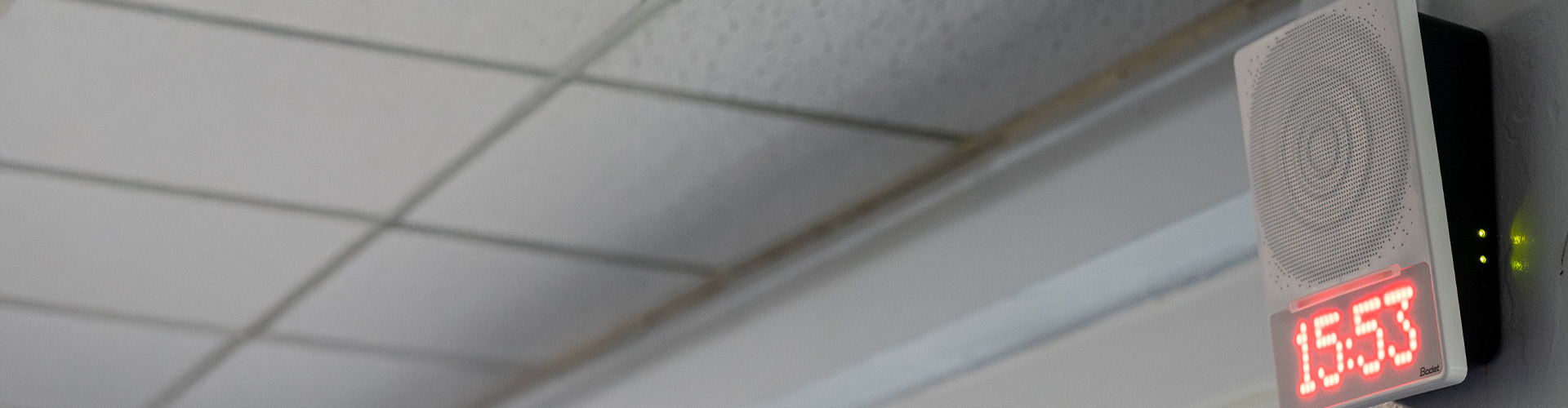 lockdown sounder evacuation unit on all in school