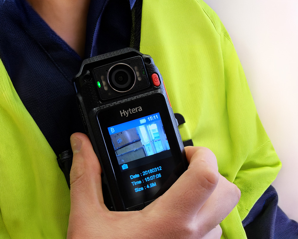 hytera body camera recording